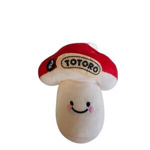 My Neighbor Totoro Red Mushroom Plush Sprite Car Window Hanger Studio Ghibli